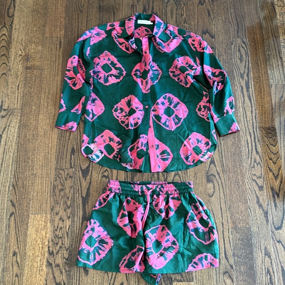 ZIMMERMANN Poppy Relaxed Shirt & Short Set - Picture 14 of 16